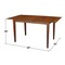 International Concepts Round Table with Butterfly Extension, Dining Height, Espresso, 32 W, 60 L, 30 in H, Wood, Espresso K581-T32X-30S - alternate 5